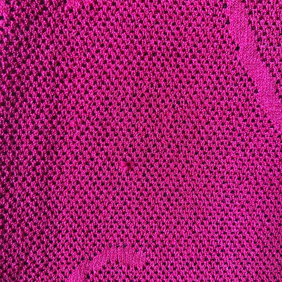 Carmen Marc Valvo EUC Women's Red Long Sleeve Knit Bodycon Dress Size M - Picture 6 of 7